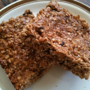 Honey Protein Bars on a plate